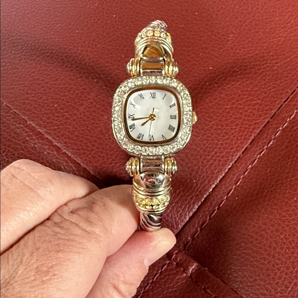 Elegant Gold and Silver Women's Watch